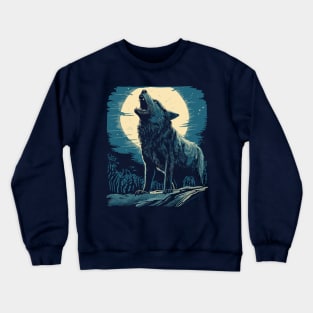 the wolf Crewneck Sweatshirt